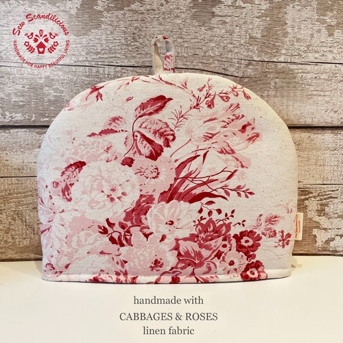 Handmade linen tea cosy-