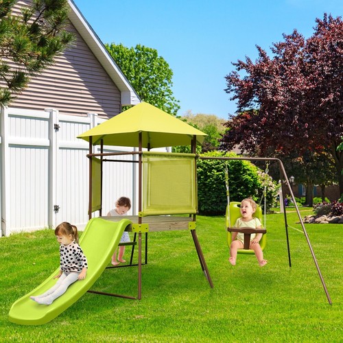 Outdoor kids swing set metal - swing,