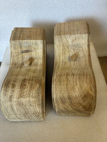 Pair solid handmade oak - pair,