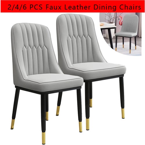 Set grey faux - set, leather