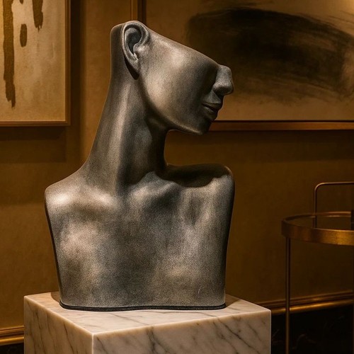 Abstract ceramic bust - abstract,