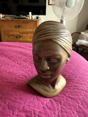 Vintage plaster head an - plaster,