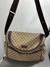 Genuine Gucci Baby Changing Bag w/ Mat Genuine GG Monogram Messenger