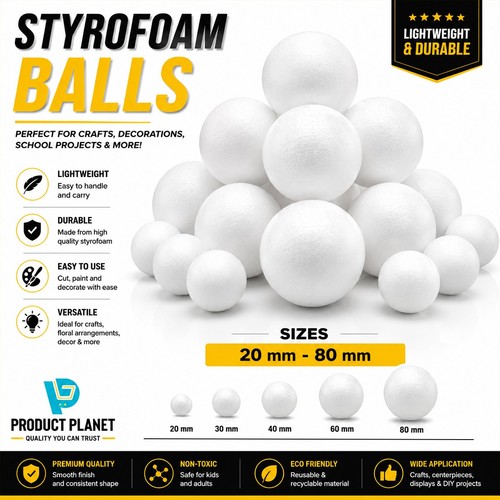 Polystyrene foam balls sweet - balls,