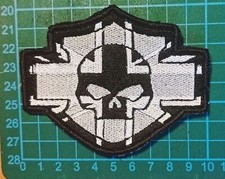 Black and white Harley