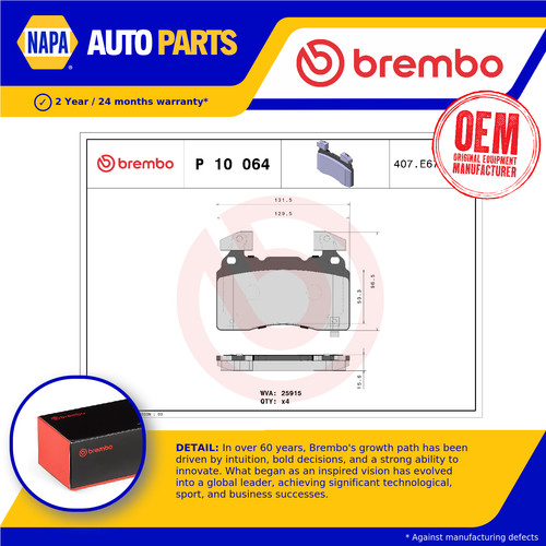 Brake pads set fits - set,