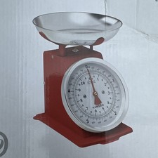 New Hanson Tradition 500 Mechanical Kitchen Scales,Red,Retro Style