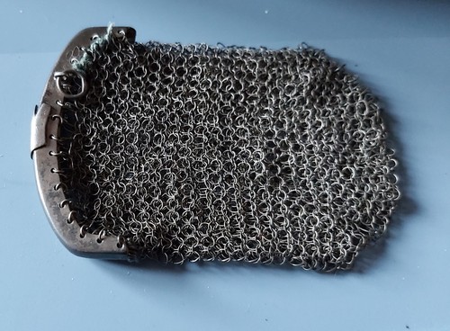 Antique chain mail coin - chain,