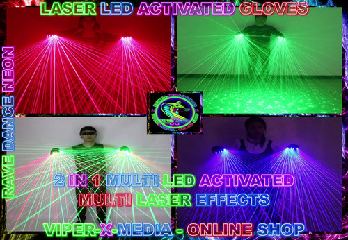 Laser led gloves - laser,
