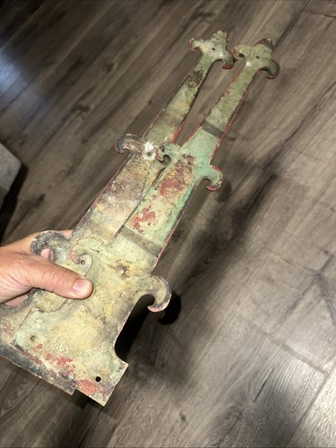 Vintage brass hinges french - brass,