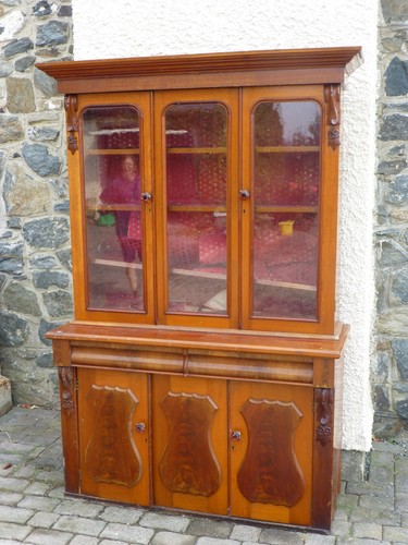 Antique welsh bookcase kitchen - antique,