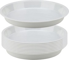 HAKZEON 10 Pack 30cm Plastic Plant Saucer 12 Inch Flower Plant Pot Drip Tray