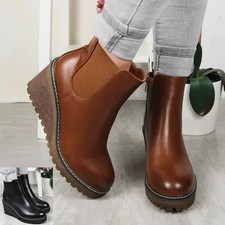 Wedge Chelsea Ankle Boots