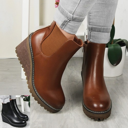 Wedge chelsea ankle boots - chelsea,