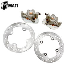Rear Brake Calipers & Brake Rotors for Yamaha Grizzly 700 YFM700 4x4 2007-2020