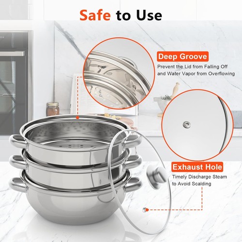 3tier steam cooker steamer - cooker, pan