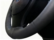 Fit For Renault Clio MK2 1998-2012 Grey Leather Steering Wheel Cover