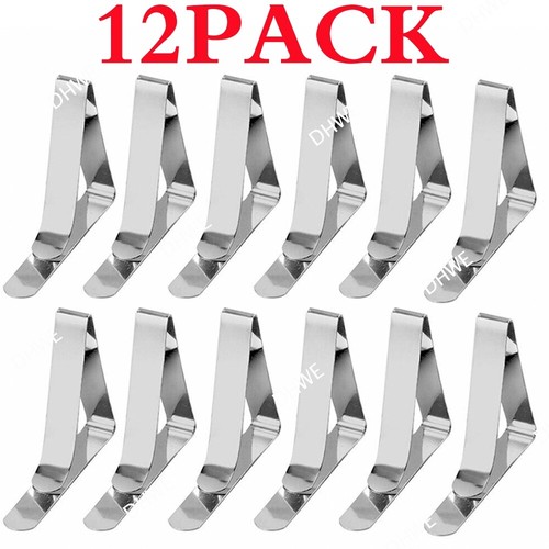 12x table cloth - 12x, clips