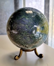 Moss Agate Sphere 710g 85mm