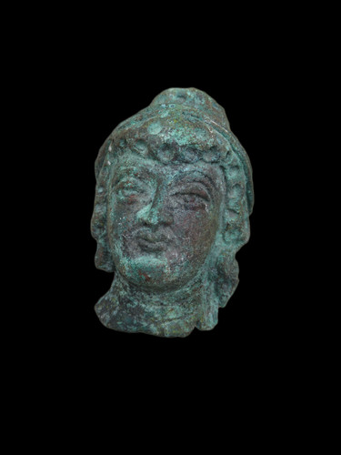 Ancient gandhara bronze buddha - bronze,