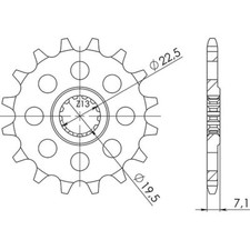Sprocket Step 520 - Z 15 Teeth