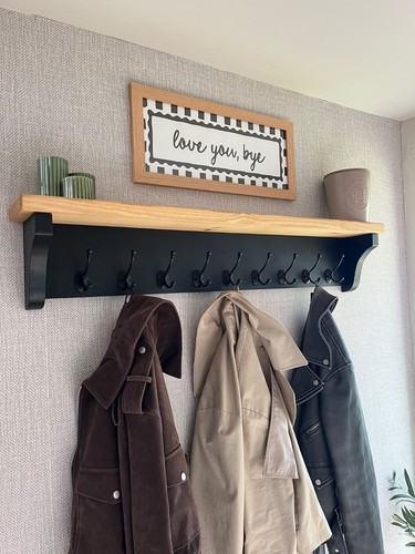Coat rack shelf - coat, handmade