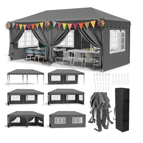 3x6m waterproof pop gazebo - 3x6m,