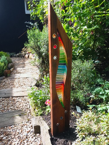Stained glass garden - glass,