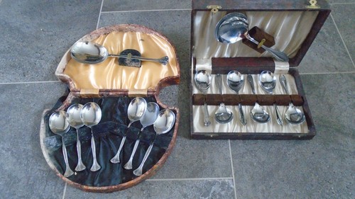 Sets cased spoons boxed - sets, 2