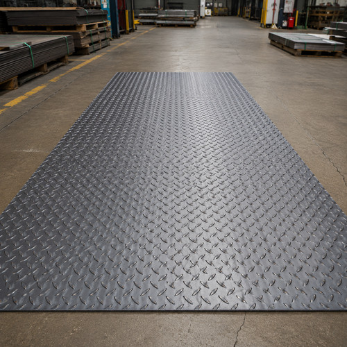 Mild steel checker plate - checker, tread