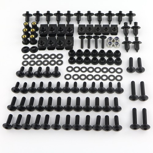 Fairing bolts screws kit black - kit,