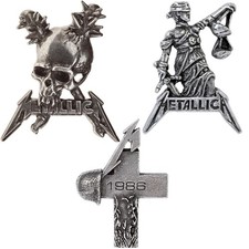 Alchemy England Metallica Pin Master Puppets Justice for All Damage Inc Pewter