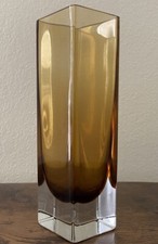Modernist Sommerso Finnish Art Glass Vase. Kaj Franck? MCM Vintage ￼