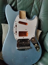 Fender Japan Mustang HS vintage white pickguard scratch plate