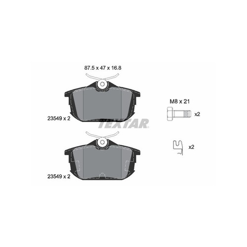 Textar 2354901 brake - textar, pads