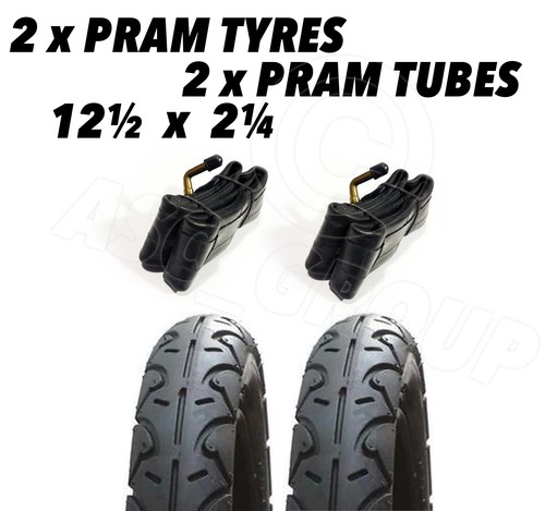 Pram tyres 2x tubes 12 - pram,