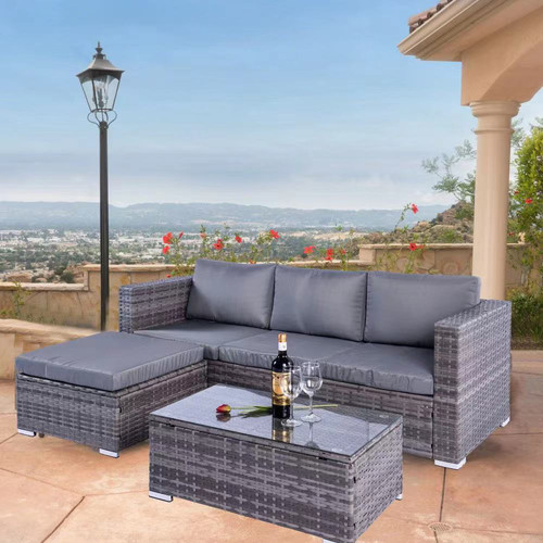 Dunham grey rattan garden - grey,
