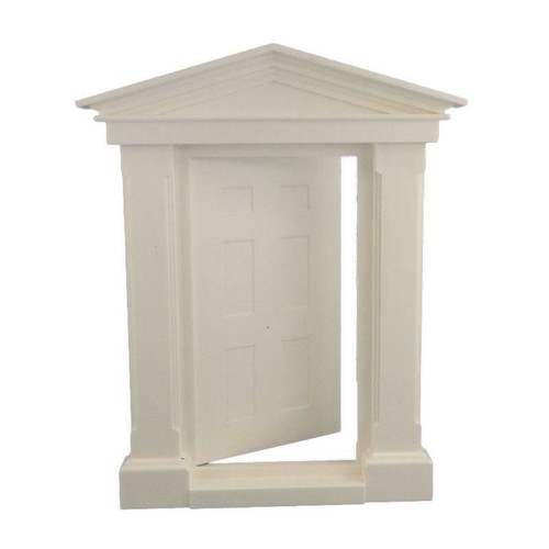 Dolls house white plastic - white,