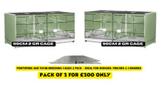 Portofino 2GR 90cm Breeding Cages 2 Pack – Ideal for Budgies, Finches & Canaries