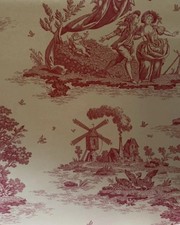 Laura Ashley Toile Raspberry