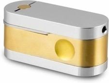 Metro Pipe/Twister Pipe Brass and Chrome Pocket Hand Pipe