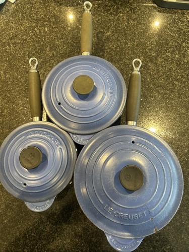 Creuset blue saucepan - creuset,
