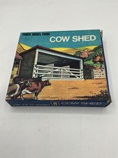 TIMPO VINTAGE PLASTIC RARE BOXED FARM SERIES #161 TRACTOR SHED SET 1970's Z5