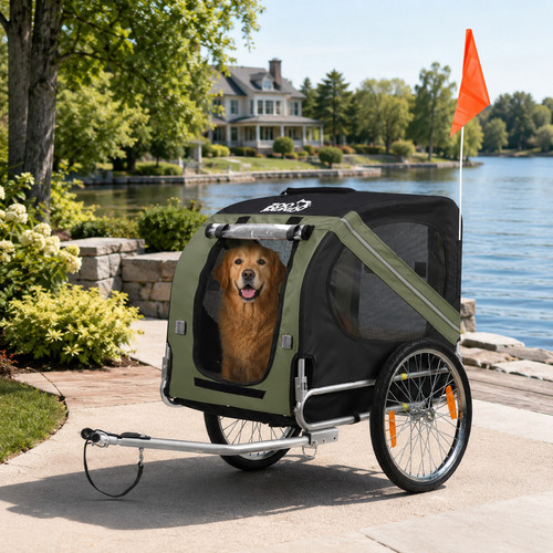 Zoomundo dog bike - bike, trailer
