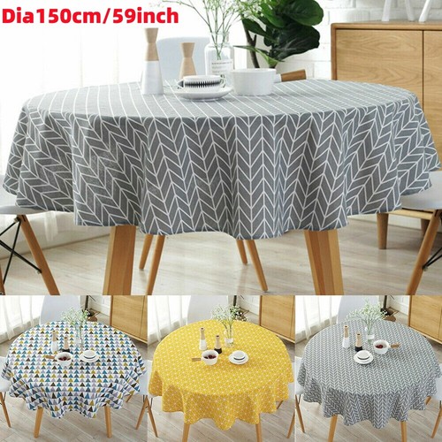 Round table cloths cotton - round,