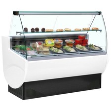 SMALL 1 METRE SLIMLINE CURVED SERVE OVER CAFE DELI FRIDGE COUNTER @ £1366 +VAT