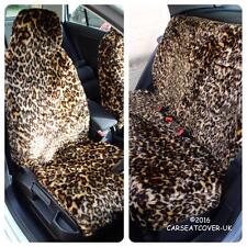 For Renault Twizy  - LEOPARD Faux Fur Furry Car Seat Covers - Full Set