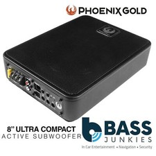 Phoenix Gold ZB8P 600 Watts 8″ Ultra Slim Compact Active Car Underseat Subwoofer