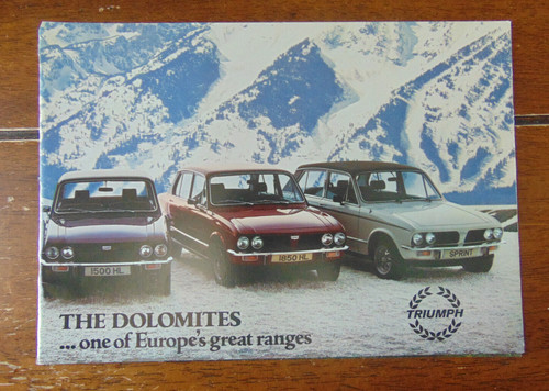Triumph dolomite range - dolomite,