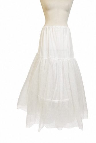 Vintage white tulle - tulle, petticoat